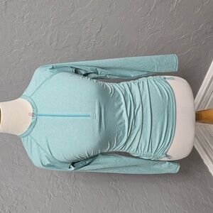 Calia - Carrie Underwood Ruched Long Sleeve Quarter Zip Athletic Top (T151)